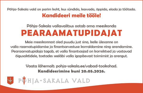 Otsime pearaamatupidajat