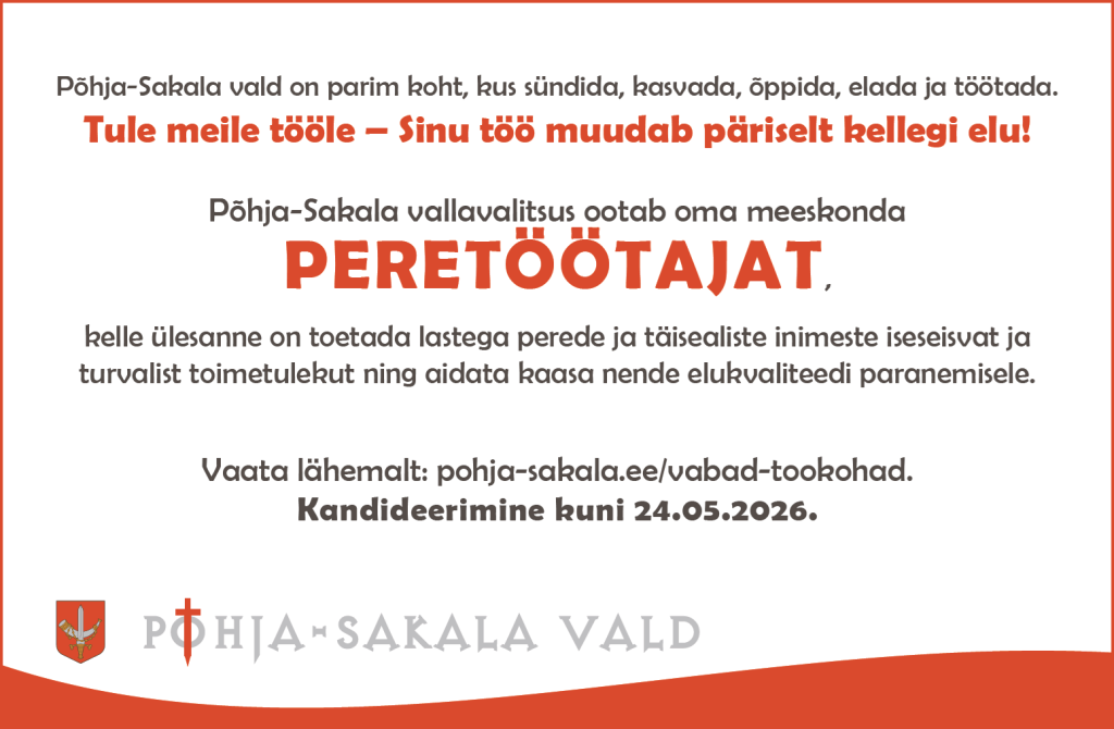 Otsime peretöötajat