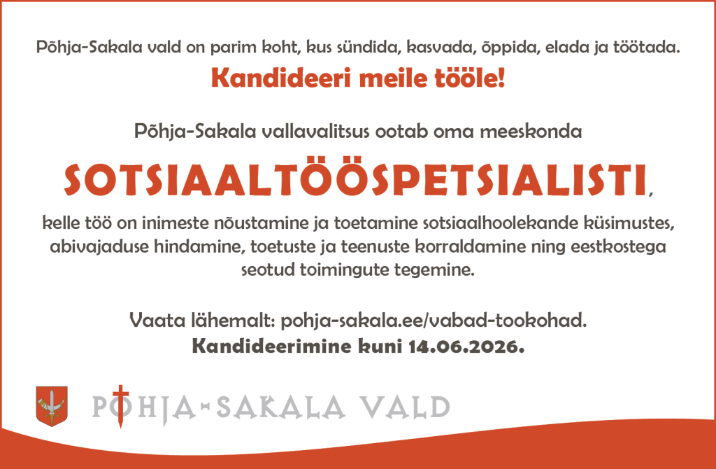 Otsime sotsiaaltööspetsialisti