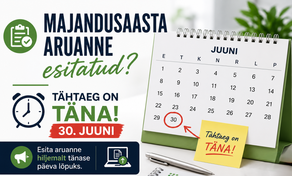 Majandusaasta aruanne esitatud?