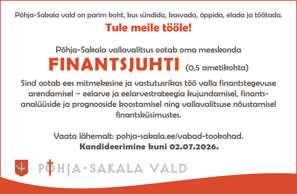 Otsime finantsjuhti