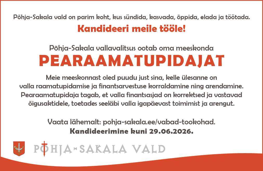 Otsime pearaamatupidajat