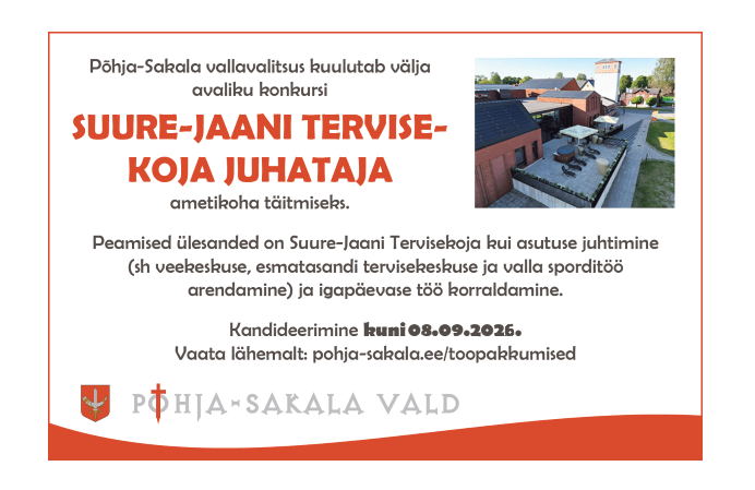Pakume tööd Tervisekoja juhatajale