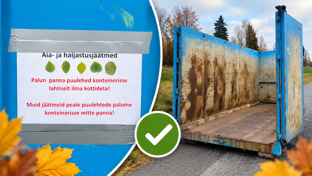 Haljastusjäätmete konteiner